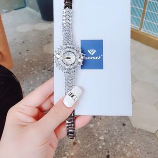 ĐỒNG HỒ NỮ CHÍNH HÃNG FUNMEI F2072 ĐÍNH ĐÁ SWAROSKI FULLBOX HOÁ ĐƠN