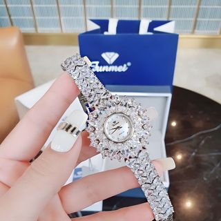 ĐỒNG HỒ NỮ CHÍNH HÃNG FUNMEI F2072 ĐÍNH ĐÁ SWAROSKI FULLBOX HOÁ ĐƠN