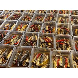 Cá nục kho cay mặn vừa ăn, món ngon nhà làm, - HỘP 450gr