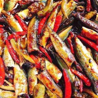 Cá nục kho cay mặn vừa ăn, món ngon nhà làm, - HỘP 450gr