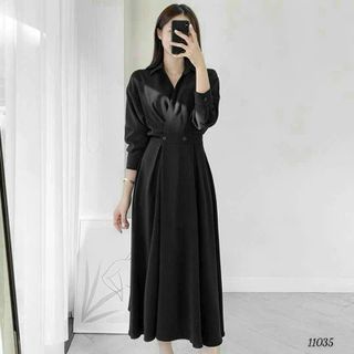 Đầm dự tiệc thiết kế dáng xoè, tay lỡ, dự tiệc chất liệu cotton lạnh, mềm mại, sang trong,thanh lịch N02