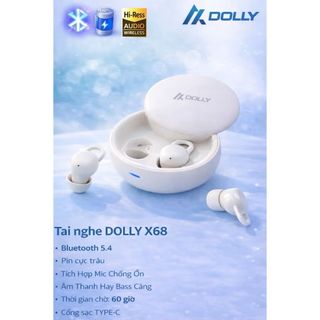 Tai nghe bluetooth DOLLY X68, Hàng Công Ty , Thiết Kế Nhỏ Gọn xinh, âm thanh hay