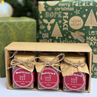 SET QUÀ sang trọng MUỐI CÁ LÁ É - ĐẶC SẢN TÂY NGUYÊN, làm quà tặng, quà biếu các dịp lễ