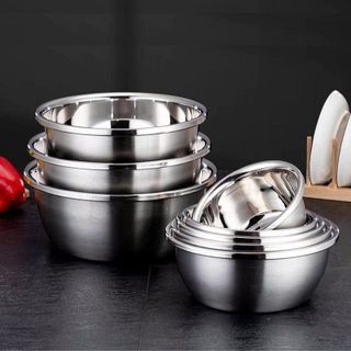 THAU INOX VIỀN LỚN GORILLA CHEF 24CM (T140)