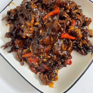 RÂU MỰC RIM ME, chua ngọt, cay vừa, món ăn vặt hoặc ăn với cơm - 300gr