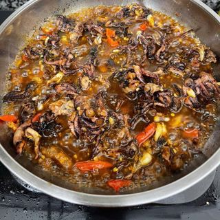 RÂU MỰC RIM ME, chua ngọt, cay vừa, món ăn vặt hoặc ăn với cơm - 300gr