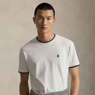 Áo thun nam, logo thêu sắc nét, bo dệt siêu xịn  chất thun cotton 4c cao cấp.