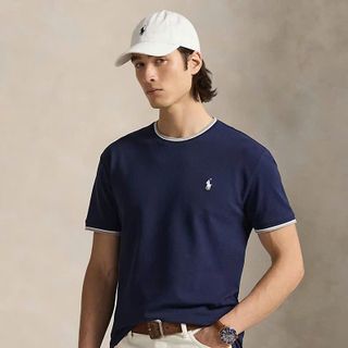 Áo thun nam, logo thêu sắc nét, bo dệt siêu xịn  chất thun cotton 4c cao cấp.