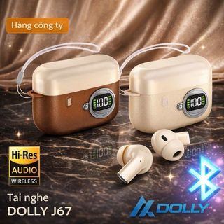 Tai Nghe bluetooth không dây DOLLY J67,Hàng Công Ty, có màn hình hiện thị pin, âm thanh hay