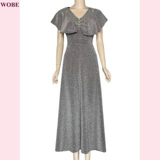 Đầm dạ hội trung niên chất nhũ kim sa co giãn cho mẹ dự tiệc sang trọng bigsize cao cấp DN14