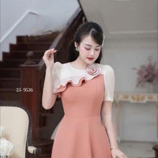 Đầm dự tiệc sang trọng, đầm công sở thanh lịch, dáng xoè che khuyết điểm, cotton lạnh mềm mại N74