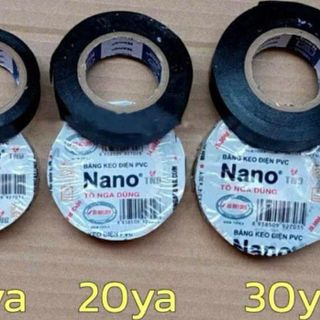 CUỘN BĂNG KEO ĐEN CÁCH ĐIỆN NHẬT BẢN 20YA (1 CÂY 10 CUỘN)