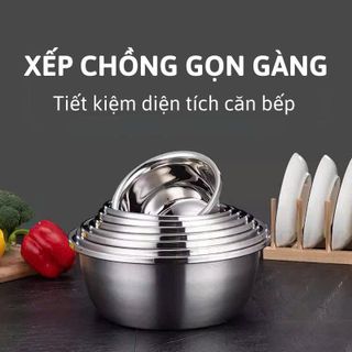 THAU INOX VIỀN LỚN GORILLA CHEF 32CM (T60)