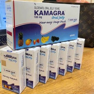 Thạch kamagara oral jelly hộp 7 gói 7 vị trái cây