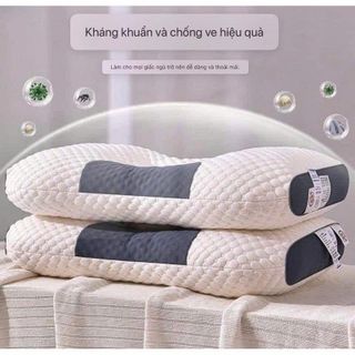 GỐI SPA 3D BA CHIỀU CONTON DỆT KIM