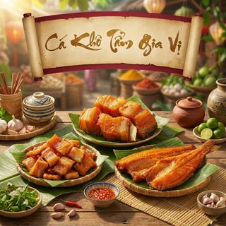 KHÔ CÁ NGÁT CỌNG TẨM ƯỚP SẲN NGON HẾT SẨY 500G - WINNIE HOUSE