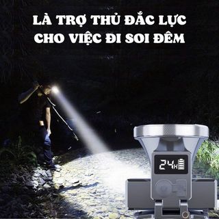 ĐÈN PIN ĐỘI ĐẦU SIÊU SÁNG HIỂN THỊ PIN KM-135