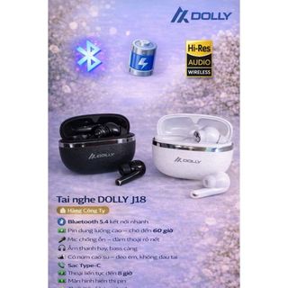 DOLLY Tai Nghe Bluetooth J18 Không Dây, Hàng Công Ty, Tích Hợp Mic Chống Ồn, Âm Thanh Rõ Ràng