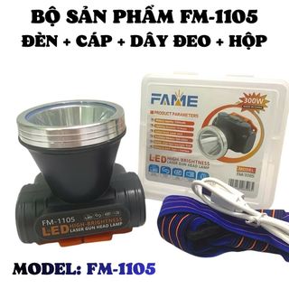 ĐÈN PIN ĐỘI ĐẦU SIÊU SÁNG 300W FM-1105