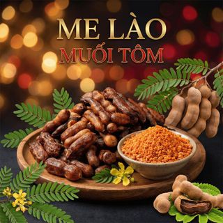 ME LÀO NGUYÊN TRÁI CHẤM MUỐI TÔM 500G - WINNIE HOUSE