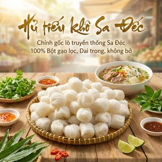 COMBO 1KG HỦ TIẾU NGŨ SẮC VÀ HỦ TIẾU KHÔ SA ĐÉC - WINNIE HOUSE