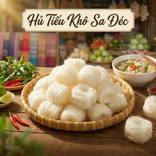 COMBO 1KG HỦ TIẾU NGŨ SẮC VÀ HỦ TIẾU KHÔ SA ĐÉC - WINNIE HOUSE