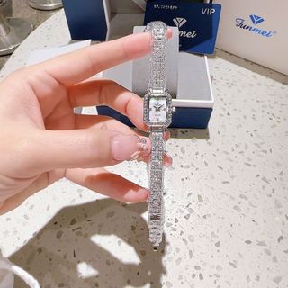 ĐỒNG HỒ NỮ CHÍNH HÃNG FUNMEI F2075 MẶT CN ĐÍNH ĐÁ PHA LÊ FULLBOX TEM HÃNG