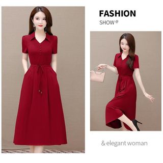 Đầm trung niên sang trong bigsize cao cấp dự tiệc thiết kế dáng suông đẹp cho mẹ - HN03 XANH