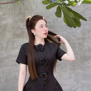 Set áo tay ngắn+ quần đùi tây, chất liệu linen gân mềm mại, dày dặn, set công sở thanh lịch, sang trọng A05