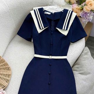 Đầm dự tiệc sang trọng, đầm công sở thanh lịch, dáng xoè che khuyết điểm, cotton lạnh mềm mại N05