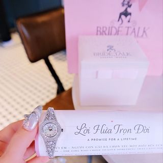 ĐỒNG HỒ NỮ CHÍNH HÃNG BRIDETALK 013294 ĐÍNH PHA LÊ FULLBOX HÃNG