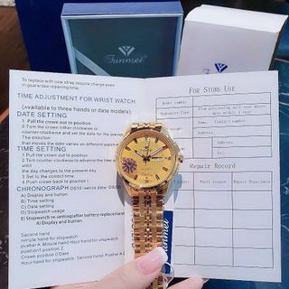 ĐỒNG HỒ NAM CHÍNH HÃNG FUNMEI F2037 DÂY THÉP NĂM MÀU FULLBOX TEM