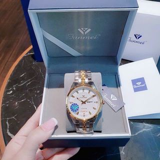 ĐỒNG HỒ NAM CHÍNH HÃNG FUNMEI F2037 DÂY THÉP NĂM MÀU FULLBOX TEM