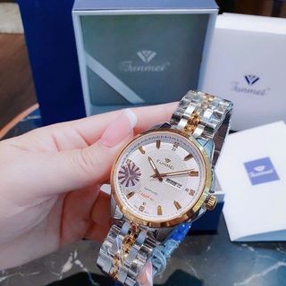 ĐỒNG HỒ NAM CHÍNH HÃNG FUNMEI F2037 DÂY THÉP NĂM MÀU FULLBOX TEM