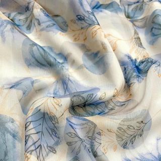 Đầm voan hoa cao cấp phong cách công sở thanh lịch, dự tiệc sang trọng A16