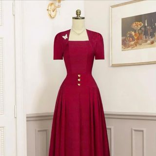 Đầm dự tiệc sang trọng, đầm công sở thanh lịch, dáng xoè che khuyết điểm, cotton lạnh mềm mại N72