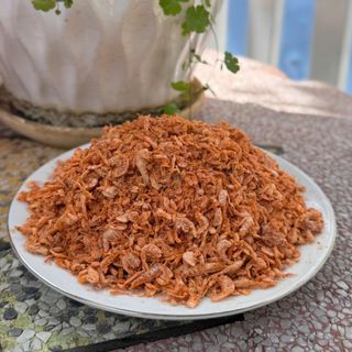 Tép khô, tép riu loại nhỏ, vị mặn, dùng nấu Bún riu