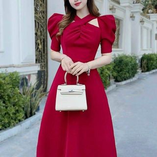 Váy đầm dự tiệc sang trọng thiết kế dáng chữ A che khuyết điểm tốt A13 Nữ Dress