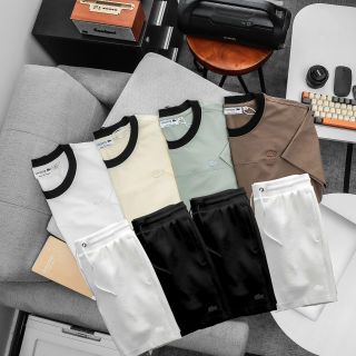 Set thun nam. Chất vải áo cotton 4 chiều đanh mịn siêu đẹp, short bc gen mềm mịn.