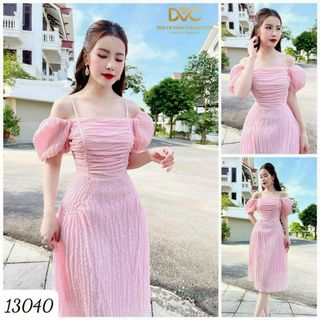 Đầm trung niên cho mẹ bigsize cao cấp dự tiệc sang trọng thiết kế dáng suông đẹp A10