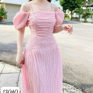 Đầm trung niên cho mẹ bigsize cao cấp dự tiệc sang trọng thiết kế dáng suông đẹp A10