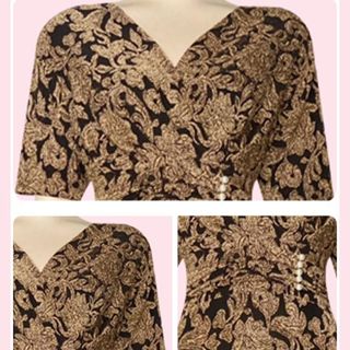 Đầm dạ hội trung niên dự tiệc sang trọng vải kim tuyến nhũ kim sa tặng mẹ co giãn bigsize 80kg DN04