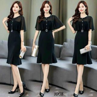 Đầm trung niên cho mẹ bigsize chất liệu UMI dày dặn co giãn cao cấp dự tiệc sang trọng thiết kế dáng ôm body đuôi cá đẹp HN29 Nữ Dress