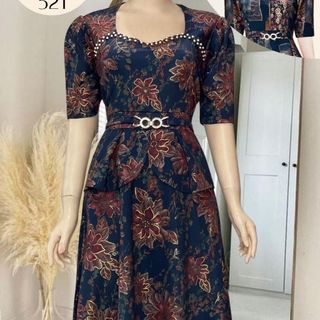 Đầm trung niên chất thun nhũ ánh kim co giãn cho mẹ dự tiệc sang trọng bigsize cao cấp DN23 Nữ Kim Tuyến