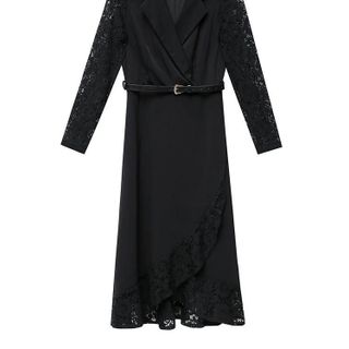 Váy trung niên sang trọng cho mẹ bigsize phong cách Hàn Quốc đuôi cá dáng xòe đẹp cao cấp dự tiệc P01