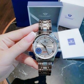 ĐỒNG HỒ NAM CHÍNH HÃNG FUNMEI F2039 DÂY THÉP NĂM MÀU FULLBOX TEM