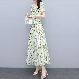 Đầm maxi dự tiệc cho mẹ phong cách hàn Quốc bigsize cao cấp thiết kế dáng xòe sang trọng đẹp HN27 Nữ Dress