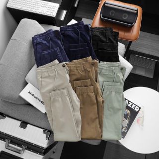 Jogger kaki Zara slim fit. Vải chính phẩm bền màu, cotton có thun co giãn 4 chiều thoải mái.