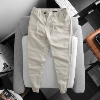 Jogger kaki Zara slim fit. Vải chính phẩm bền màu, cotton có thun co giãn 4 chiều thoải mái.