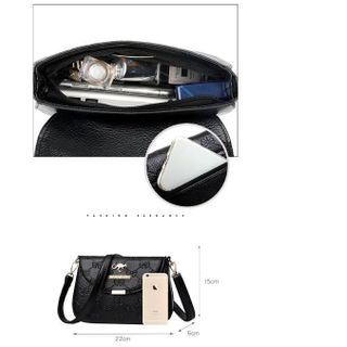 Túi xách nữ thời trang trung niên sang trọng quý phái, da cao cấp, đeo chéo, size 22cm TX04 Bag Chain